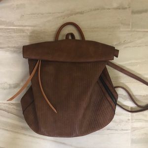 Faux leather backpack. Like new condition